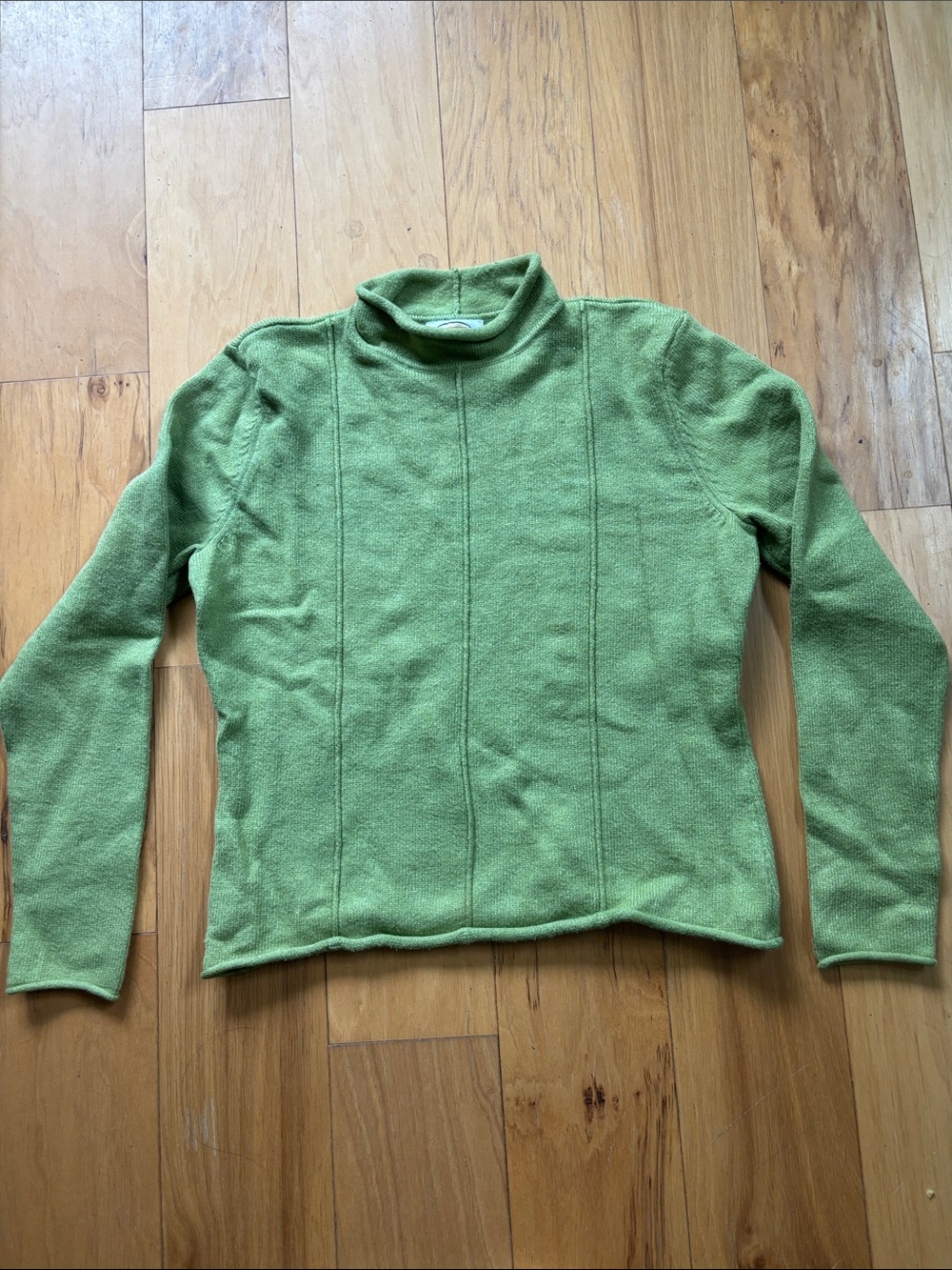 Talbots green sweater petite small.